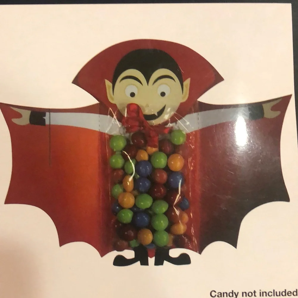 Halloween Red Dracula Candy Baking Treat Bag Favor